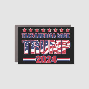 Trump 2024 Take America Back Car Magnet