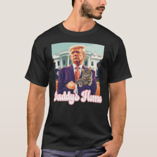 Trump 2024 Take America Back Daddy's Home Tabby Ca T-Shirt