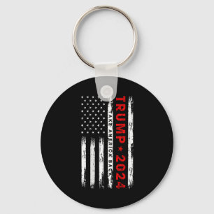 Trump 2024 Take America Back Election (on Back) Key Ring