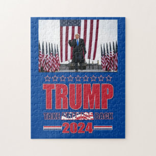 Trump 2024 Take America Back Jigsaw Puzzle