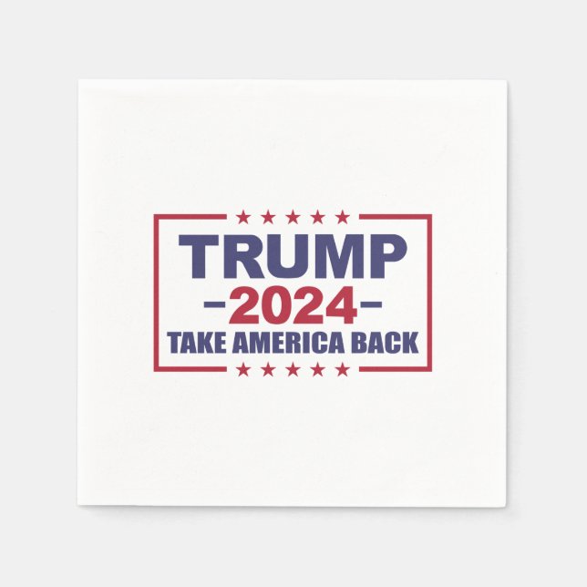 Trump 2024 Take America Back Napkin (Front)