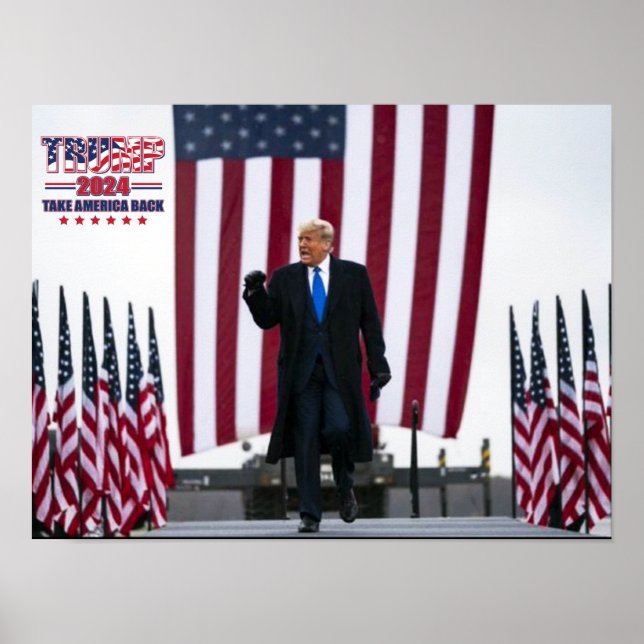 Trump 2024 Take America Back Poster (Front)