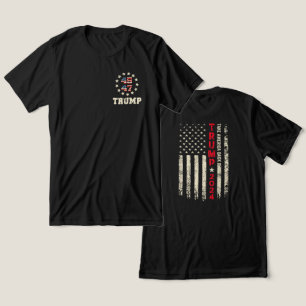 Trump 2024 Take America Back Trump US Flag 45 47 Tri-Blend Shirt