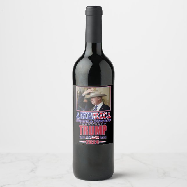 Trump 2024 Take America Back Wine Label (Front)