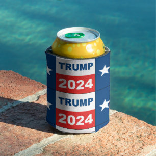 Trump 2024 Texas Flag Can Cooler
