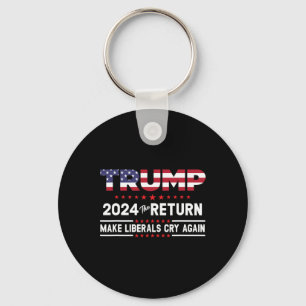 Trump 2024 The Return - Make Liberals Cry Again Key Ring