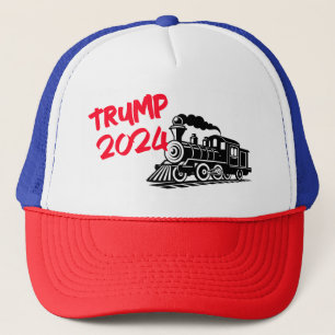 Trump 2024 Train Trucker Hat