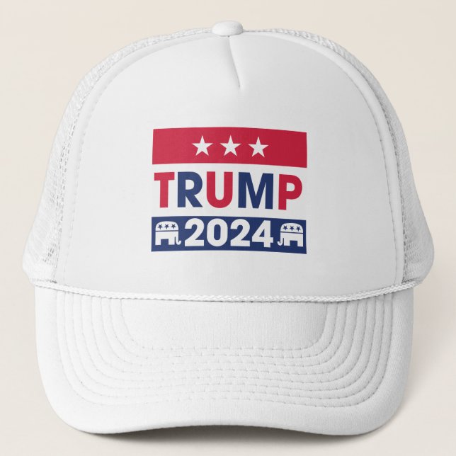 Trump 2024 trucker hat (Front)