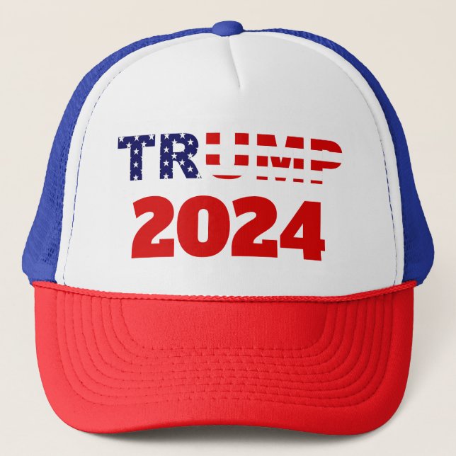 Trump 2024 trucker hat (Front)