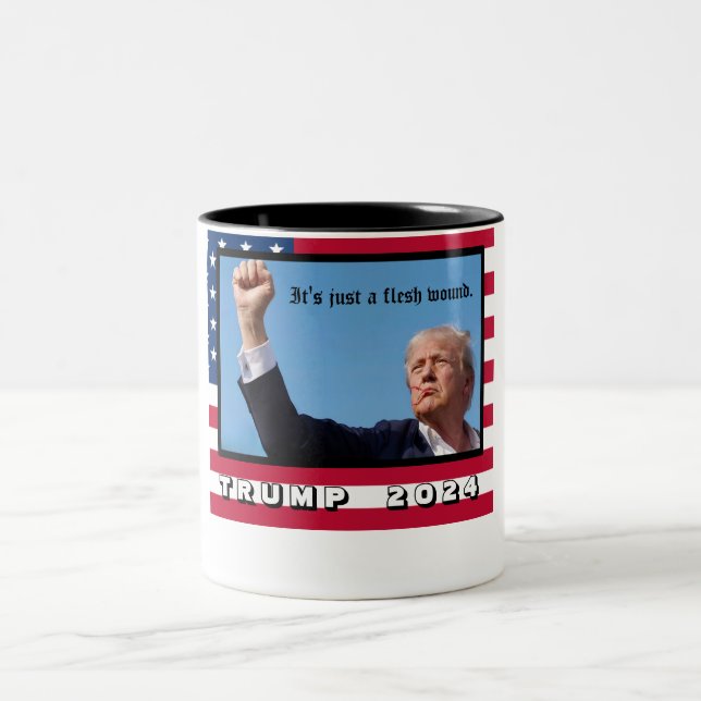 Trump 2024 Two-Tone coffee mug (Center)