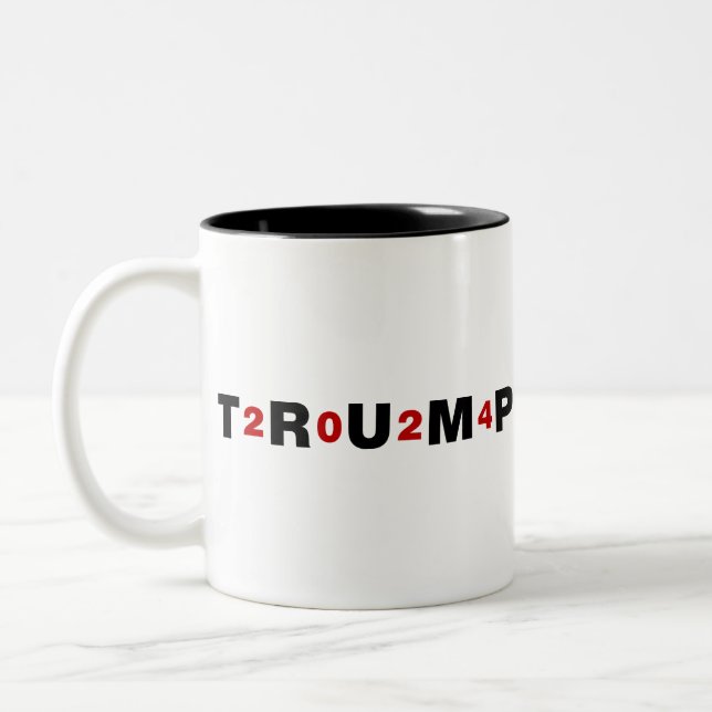Trump 2024 Two-Tone coffee mug (Left)