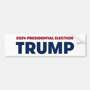 TRUMP 2024 US Presidential Election Bumper Sticker