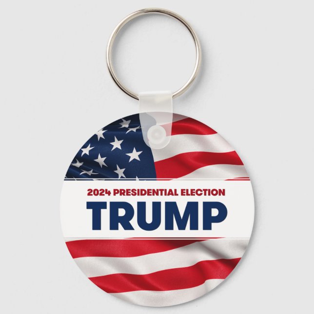 TRUMP 2024 US Presidential Election Key Ring (Front)