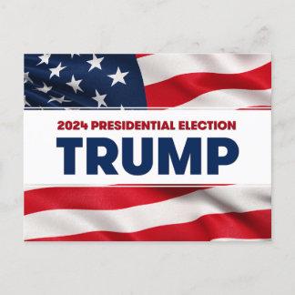TRUMP 2024 US Presidential Election Postcard