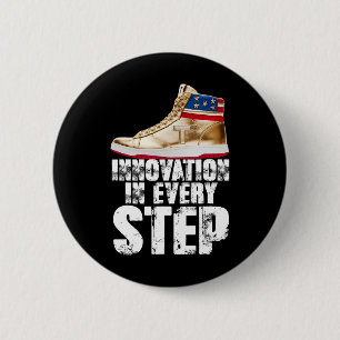 Trump 2024 Usa Election Donald Trump Sneakers 6 Cm Round Badge