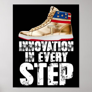 Trump 2024 Usa Election Donald Trump Sneakers Poster