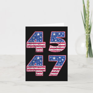 Trump 2024 Vintage 45 47 America Flag Tee For Wome Card