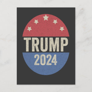 Trump 2024 Vote Again Funny Election Trump Again Announcement Postcard