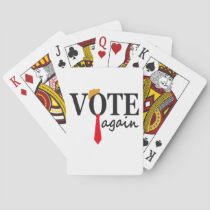 Trump 2024 Vote Again Patriotic American Gift  Playing Cards