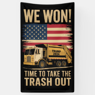 Trump 2024 We Won Wins Victory Inauguration 2025 Banner