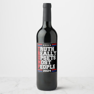 Trump 2024 wine label