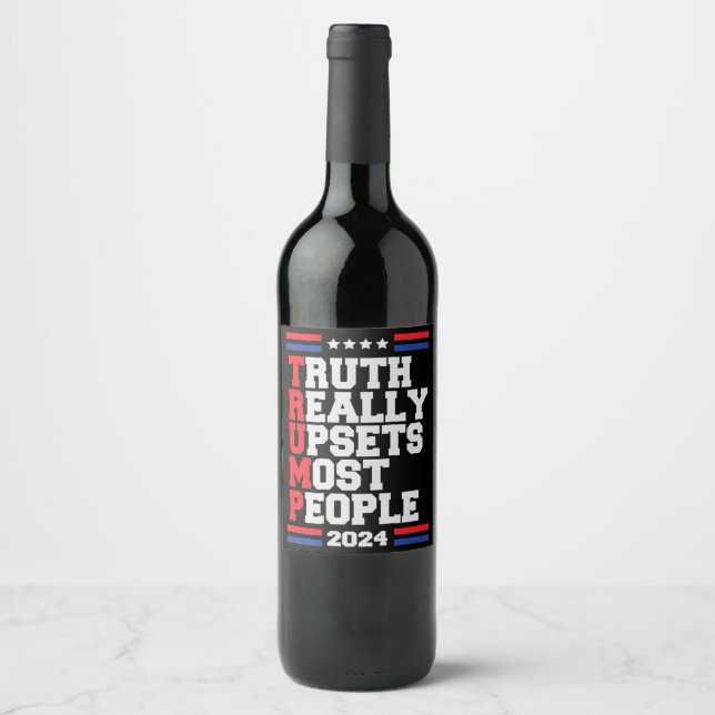Trump 2024 wine label (Front)