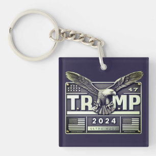 TRUMP 2024 with an Eagle Key Ring