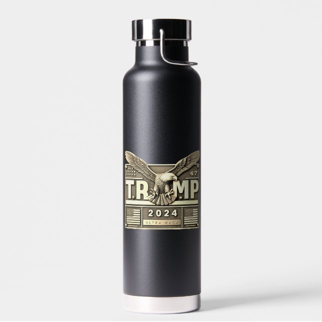 TRUMP 2024 with an Eagle Water Bottle (Left)