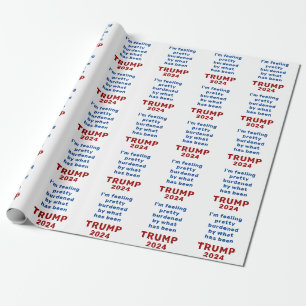Trump 2024  wrapping paper