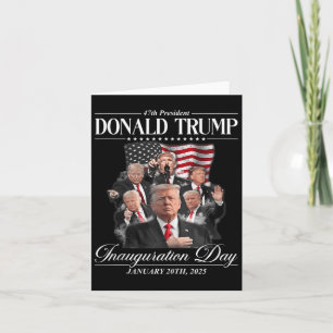 Trump 2025 47th President United State Inauguratio Card