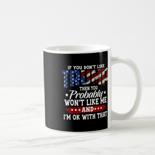 Trump 2025 American Flag 4th Of July Trump 2025  Coffee Mug (Right)