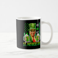 Trump 2025 American Flag Vintage St. Patricks Day