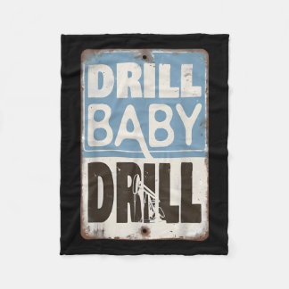 Trump 2025 Drill Baby Drill Costume _1  Fleece Blanket