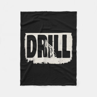 Trump 2025 Drill Baby Drill Costume  Fleece Blanket