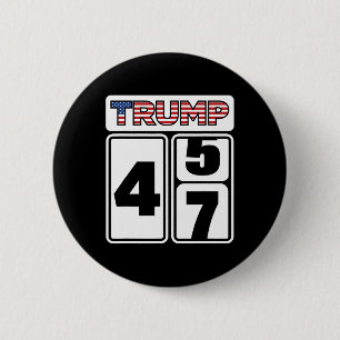 Trump 2025 Election 47 Victory Win President Inaug 6 Cm Round Badge