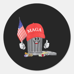 Trump 2025 Election Proud To Be Garbyge Vote Trump Classic Round Sticker