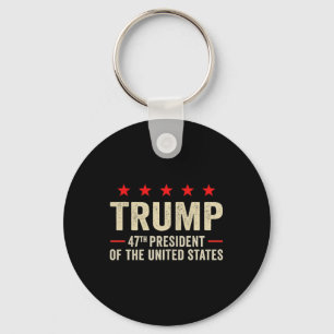 Trump 2025 Flag (on Back) 47th President Trump Ina Key Ring