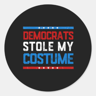 Trump 2025 Halloween Costume1  Classic Round Sticker
