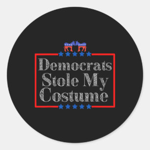 Trump 2025 Halloween Costume2 Classic Round Sticker