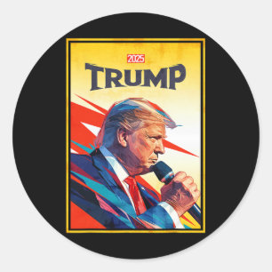 Trump 2025 Inauguration – Hero President Design Classic Round Sticker