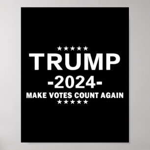 Trump 2025 Make Vote Count Again The Us Election D Poster