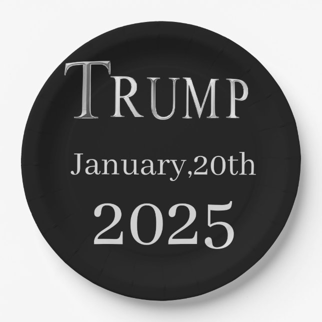 TRUMP 2025 PAPER PLATE (Front)