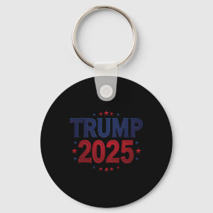 Trump 2025 President 45 And 47 Retro Vintage 1 Key Ring