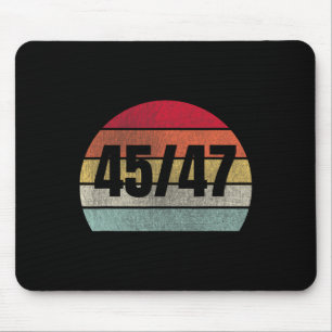 Trump 2025 President 45 And 47 Retro Vintage Mouse Pad