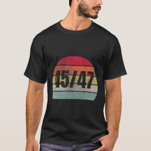 Trump 2025 President 45 And 47 Retro Vintage T-Shirt