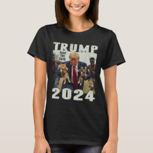 Trump 2025 Save The Cats Saying Debyte T-Shirt