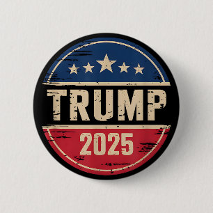 Trump 2025 Take America Back Men Women  6 Cm Round Badge