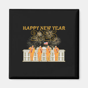 Trump 2025 White House Fireworks Happy New Year Ce Magnet
