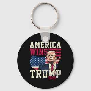 Trump 2028 America Wins Key Ring