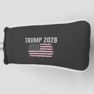 Trump 2028 American Flag Election President Golf Head Cover